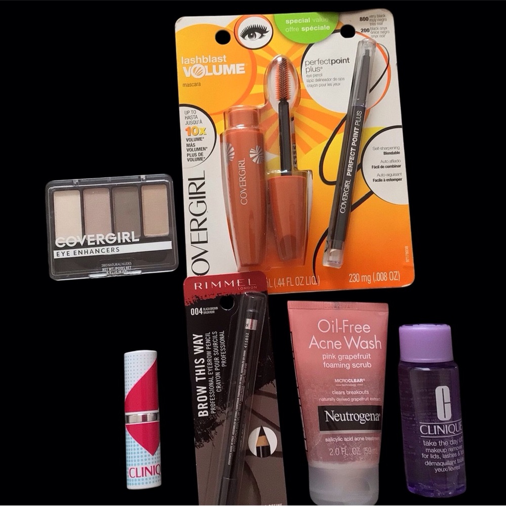 Clinique, Covergirl and Neutrogena Makeup and Skincare set